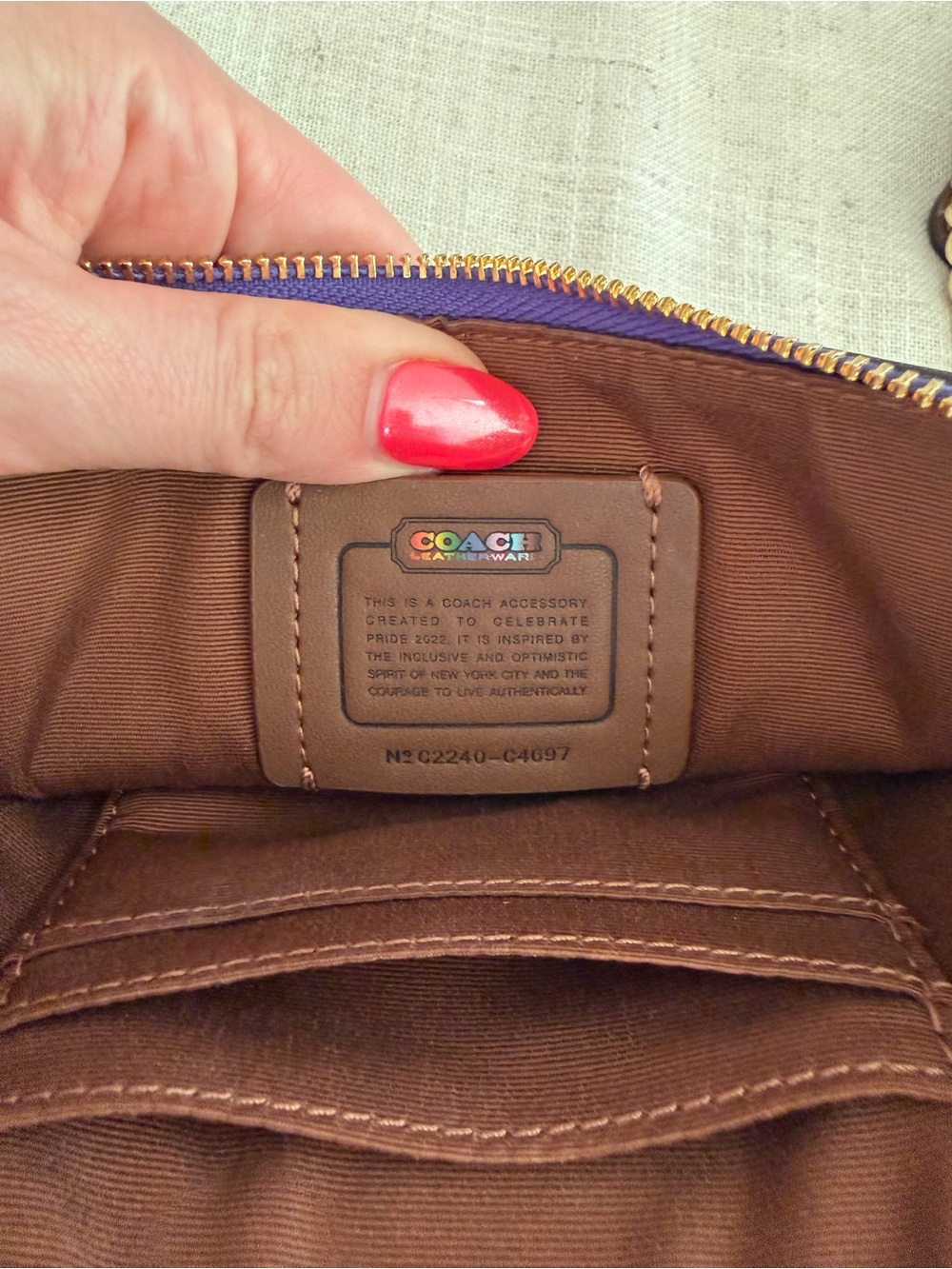 Coach Pride Poppy Crossbody with Wallet Card Case - Picture 5 of 7